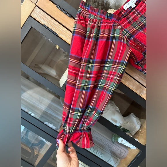 Ivy City Co nap dress maxi tiered smock holiday plaid madeline hill house tartan - Picture 6 of 9